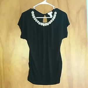 Tovia Black Maternity Shirt